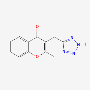 2-Methyl-3-[(2H-tetrazol-5-yl)methyl]-4H-1-benzopyran-4-one