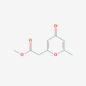 molecular formula C9H10O4 B14595053 Methyl (6-methyl-4-oxo-4H-pyran-2-yl)acetate CAS No. 61067-60-5