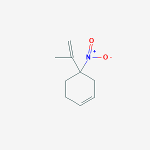 molecular formula C9H13NO2 B14595060 4-Nitro-4-(prop-1-en-2-yl)cyclohex-1-ene CAS No. 59853-65-5