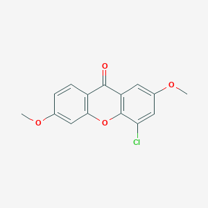 molecular formula C15H11ClO4 B14595062 4-Chloro-2,6-dimethoxy-9H-xanthen-9-one CAS No. 61234-55-7