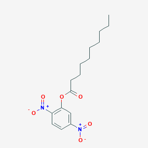 molecular formula C16H22N2O6 B14595065 2,5-Dinitrophenyl decanoate CAS No. 61063-35-2