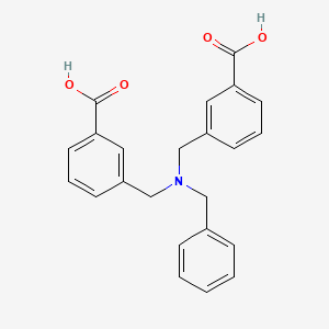 molecular formula C23H21NO4 B14595074 3,3'-[(Benzylazanediyl)bis(methylene)]dibenzoic acid CAS No. 61363-34-6