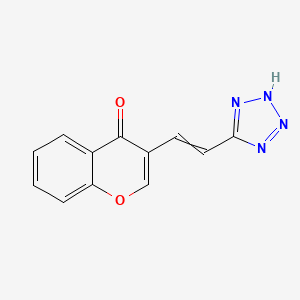 3-[2-(2H-Tetrazol-5-yl)ethenyl]-4H-1-benzopyran-4-one