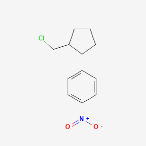 1-[2-(Chloromethyl)cyclopentyl]-4-nitrobenzene