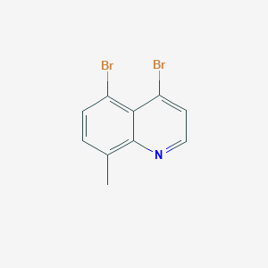 molecular formula C10H7Br2N B1459511 4,5-Dibromo-8-methylquinoline CAS No. 1601185-65-2