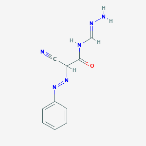 2-cyano-N-[(E)-hydrazinylidenemethyl]-2-phenyldiazenylacetamide