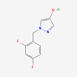 molecular formula C10H8F2N2O B1459515 1-(2,4-二氟苄基)-1H-吡唑-4-醇 CAS No. 1599994-09-8