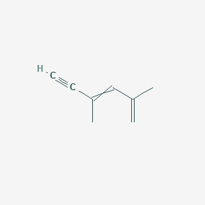 molecular formula C8H10 B14595152 2,4-Dimethylhexa-1,3-dien-5-yne CAS No. 61272-04-6