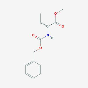 molecular formula C13H15NO4 B14595157 Methyl 2-{[(benzyloxy)carbonyl]amino}but-2-enoate CAS No. 60027-55-6