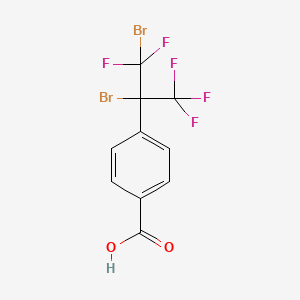 4-(1,2-Dibromo-1,1,3,3,3-pentafluoropropan-2-yl)benzoic acid