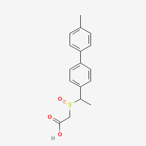 [1-(4'-Methyl[1,1'-biphenyl]-4-yl)ethanesulfinyl]acetic acid