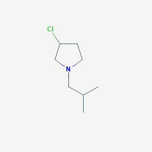 molecular formula C8H16ClN B14595190 3-Chloro-1-(2-methylpropyl)pyrrolidine 