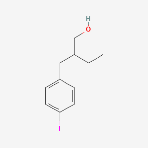 molecular formula C11H15IO B14595193 2-(p-Iodobenzyl)-1-butanol CAS No. 60075-61-8