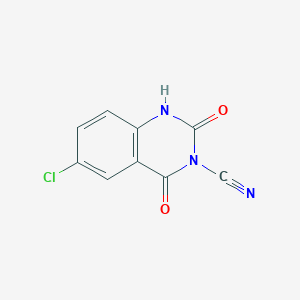 6-Chloro-2,4-dioxo-1,4-dihydroquinazoline-3(2H)-carbonitrile