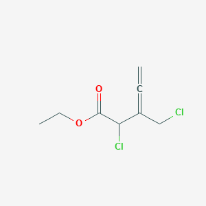 molecular formula C8H10Cl2O2 B14595232 Ethyl 2-chloro-3-(chloromethyl)penta-3,4-dienoate CAS No. 59569-10-7