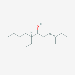 molecular formula C14H28O B14595233 7-Ethyl-3-methylundec-3-EN-6-OL CAS No. 61107-53-7