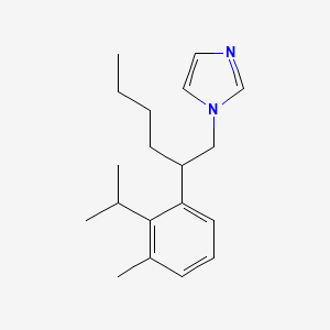 1-{2-[3-Methyl-2-(propan-2-yl)phenyl]hexyl}-1H-imidazole