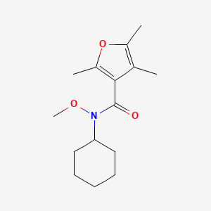 N-Cyclohexyl-N-methoxy-2,4,5-trimethylfuran-3-carboxamide