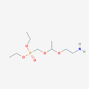 Diethyl {[1-(2-aminoethoxy)ethoxy]methyl}phosphonate