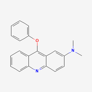 molecular formula C21H18N2O B14595257 N,N-Dimethyl-9-phenoxyacridin-2-amine CAS No. 61078-26-0