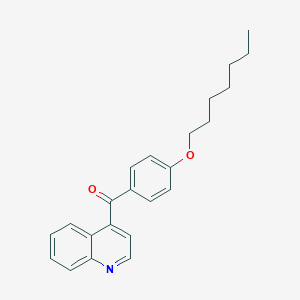 4-(4-Heptyloxybenzoyl)quinoline