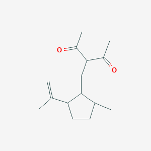 3-{[2-Methyl-5-(prop-1-en-2-yl)cyclopentyl]methyl}pentane-2,4-dione