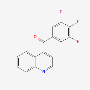 molecular formula C16H8F3NO B1459527 4-(3,4,5-Trifluorobenzoyl)quinoline CAS No. 1706462-49-8