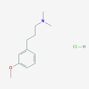 3-(3-Methoxyphenyl)-N,N-dimethylpropan-1-amine--hydrogen chloride (1/1)