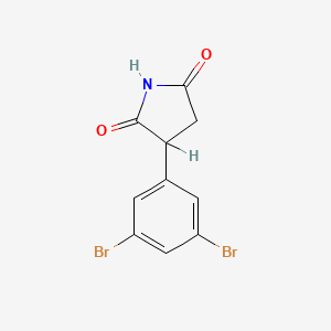 molecular formula C10H7Br2NO2 B14595284 2-(3,5-Dibromophenyl)succinimide CAS No. 60050-35-3