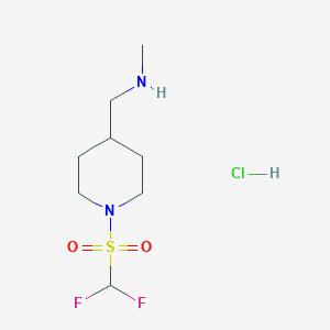 [(1-Difluoromethanesulfonylpiperidin-4-yl)methyl](methyl)amine hydrochloride