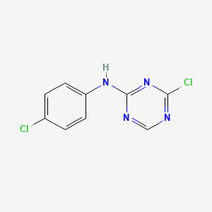 molecular formula C9H6Cl2N4 B1459531 1,3,5-Triazin-2-amine,4-chloro-N-(4-chlorophenyl)- CAS No. 1107654-26-1