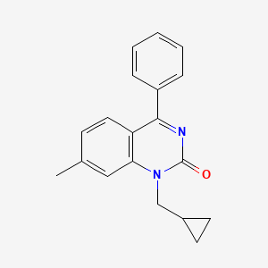 1-(Cyclopropylmethyl)-7-methyl-4-phenylquinazolin-2(1H)-one