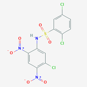 2,5-Dichloro-N-(5-chloro-2,4-dinitrophenyl)benzene-1-sulfonamide