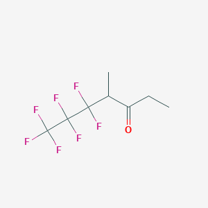 molecular formula C8H9F7O B14595348 5,5,6,6,7,7,7-Heptafluoro-4-methylheptan-3-one CAS No. 61282-89-1