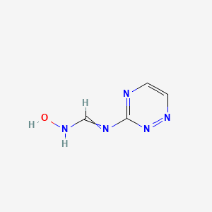 molecular formula C4H5N5O B14595394 N'-(1,2-dihydro-1,2,4-triazin-3-yl)-N-oxomethanimidamide CAS No. 61139-95-5