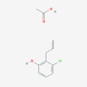 Acetic acid;3-chloro-2-prop-2-enylphenol