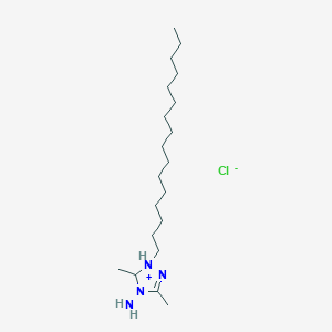 4-Amino-1-hexadecyl-3,5-dimethyl-4,5-dihydro-1H-1,2,4-triazol-1-ium chloride