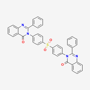 molecular formula C40H26N4O4S B14595412 3,3'-[Sulfonyldi(4,1-phenylene)]bis(2-phenylquinazolin-4(3H)-one) CAS No. 60498-45-5