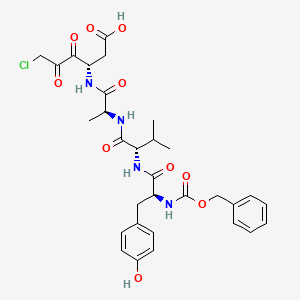 molecular formula C31H37ClN4O10 B1459544 Z-Tyr-Val-Ala-Asp-chloromethylketone CAS No. 402474-85-5