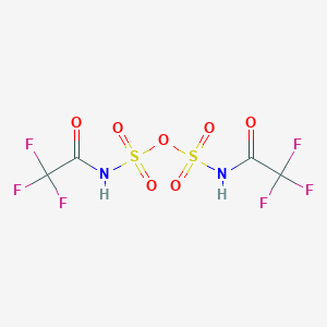 molecular formula C4H2F6N2O7S2 B14595440 N,N'-(Oxydisulfonyl)bis(2,2,2-trifluoroacetamide) CAS No. 61103-58-0