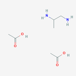 molecular formula C7H18N2O4 B14595465 Acetic acid;propane-1,2-diamine CAS No. 60077-07-8