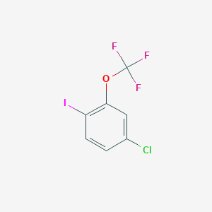 molecular formula C7H3ClF3IO B1459548 4-Chloro-1-iodo-2-(trifluoromethoxy)benzene CAS No. 1587729-03-0