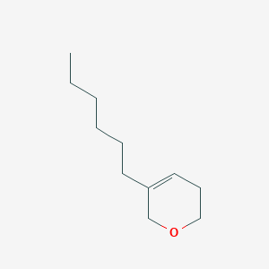 2H-Pyran, 3-hexyl-5,6-dihydro-