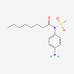 molecular formula C15H24N2O3S B14595523 N-(4-Aminophenyl)-N-(methanesulfonyl)octanamide CAS No. 61068-57-3