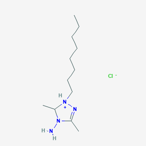 4-Amino-3,5-dimethyl-1-octyl-4,5-dihydro-1H-1,2,4-triazol-1-ium chloride