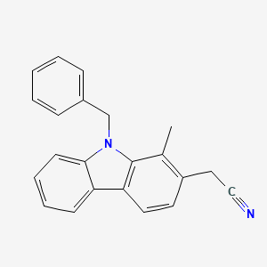 (9-Benzyl-1-methyl-9H-carbazol-2-yl)acetonitrile