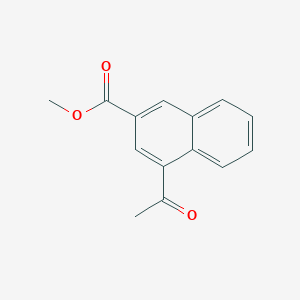 molecular formula C14H12O3 B14595562 Methyl 4-acetylnaphthalene-2-carboxylate CAS No. 61240-19-5