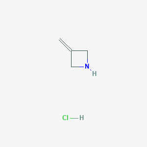 molecular formula C4H8ClN B1459557 3-亚甲基氮杂环丁烷盐酸盐 CAS No. 1443624-17-6