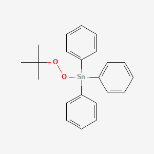 molecular formula C22H24O2Sn B14595570 (tert-Butylperoxy)(triphenyl)stannane CAS No. 60593-49-9