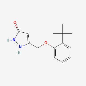 5-[(2-tert-Butylphenoxy)methyl]-1,2-dihydro-3H-pyrazol-3-one